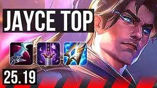 JAYCE vs JAX (TOP) | 16/1/7, 8 solo kills, Legendary | KR Diamond | 25.19