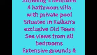 VILLA SULTANIYE, OLD TOWN, KALKAN, TURKEY
