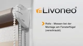 Rollo -  Messen bei der verschraubten Montage am Fensterfl&uuml;gel