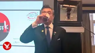 Japanese ambassador downs pint of beer in Manchester visit