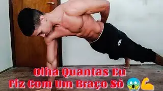 Esse Foi Meu Máximo de  Flexões com um Braço só 💪😱