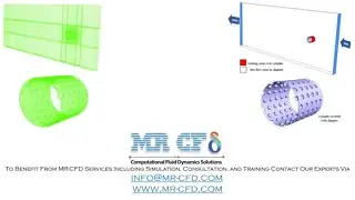 Airflow on the Dimpled Rotating Cylinder CFD Simulation