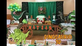 CUMPLEAÑOS DE DINOSAURIO ,  decoracion ¡ ferchaliz chic