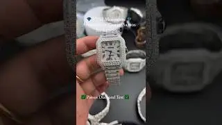 Cartier Santos for $4,000, Fully Moissanite Aftermarket Watches, 📲 IG: @glimsejewelry