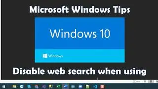 How to Disable Web Search when using Cortana