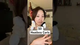 $0 Heatless Curls Tutorial 🆓 #shorts #hair #heatlesshairstyles #heatlesshair #hairstyles