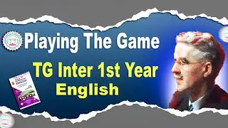 playing the game inter first year english || playing the game by arthur mee || ashok academy ||