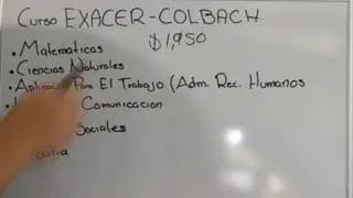 EXACER - COLBACH CURSO GRATUITO 2017 !PREPA EN UN EXAMEN!