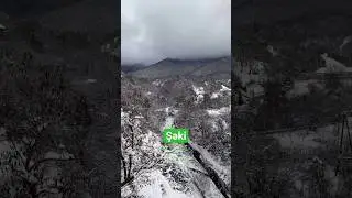 Şəkinin qarlı dağları, 2 Yanvar 2026, #azerbaijan #sheki #snow #mountains