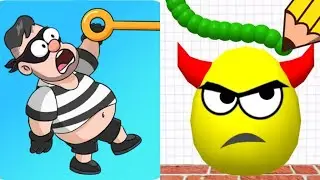 Prison Pin VS Draw To Smash - ios android Gameplay walkthrough - ASMR