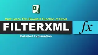 FILTERXML Function in Excel | Extract Text from Sentence