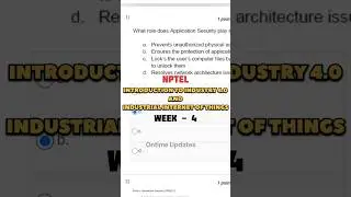 WEEK -4 | Introduction to industry 4.0 & industrial internet of things #nptel #ontimeupdates #week4