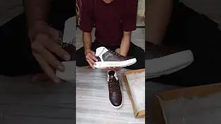 new leather shoes asmr unboxing 👢