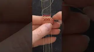 TUTORIEL | Bracelet Miyuki au m&eacute;tier &agrave; tisser avec bordures dor&eacute;es