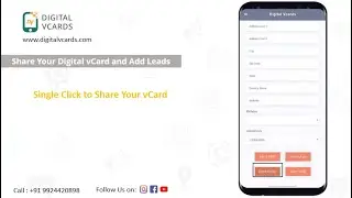 Digital vCards | Share Your Vcard and add your Leads | Step by Step Tutorial