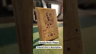 Spotify Music Plaque #laserengraving #woodengraving