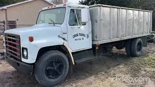 1982 International S1700 Stake Truck with 16' Stainless Steel Dump Body