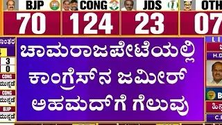 Congress Victory | ಅಮೀರ್ ಜಯಭೇರಿ |  Zameer Ahmed Wins From Chamrajpet | Karnataka Election Result