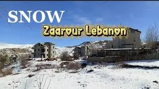SNOW TRIP at Zaarour Lebanon 