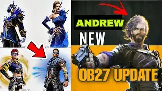 Free Fire New Character in Ob27 Update, Upcoming Elite Paas, New Elite Andrew, Upcoming Incubators