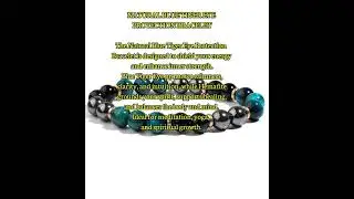 ❤PAMMYSDESIGN❤NATURAL BLUE TIGER EYE PROTECTION BRACELET