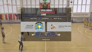 CEYBL U15, 31. 10. 2025, Slavoj BK Litoměřice - Science City Jena