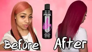 ARCTIC FOX |  How to color your hair at home #pink hair  #VIRGINPINK