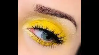 Simple Yellow Eyeshadow Tutorial for Beginners | Beautyzm