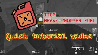 Where do i always find heavy chopper fuel - Warzone 2.0 DMZ / Tutorial #1