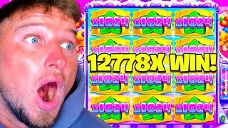 JEG FIK 12778X PÅ SUGAR RUSH 1000!! - KÆMPE WINS!