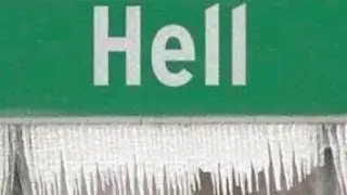 It's official: Hell, Michigan freezes over