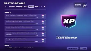 All Week 6 Quests. Fortnite. Chapter 6. Season 1.