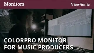 Music Producer Toby Composes on a ViewSonic ColorPro Monitor