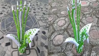 Cara Membuat Origami 3D Merak Hijau /How to Make a Green Peacock 3D Origami