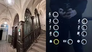 Cool OTIS Traction Auxiliary Elevator @ P&aacute;risi Udvar Hotel, Budapest, Hungary