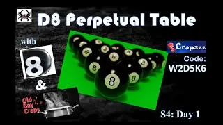 D8's June/July Perpetual Table W2D5K6 #crapsee #oldbaycraps #livecraps