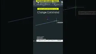 Change Command in AutoCAD #shorts