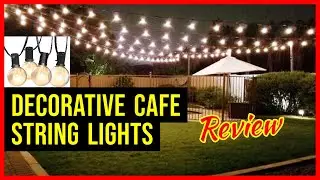 Bistro Cafe Style Patio String Lights from Brightown Review Better than Harbor Freight String Lights