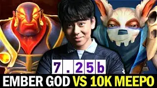 ANA Signature Ember Spirit vs 10K MMR Meepo &mdash; Amazing Comeback Dota 2