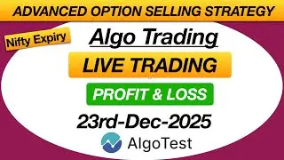 Algotest Option Selling strategy | Nifty Expiry Full Day P&L Report #algotest