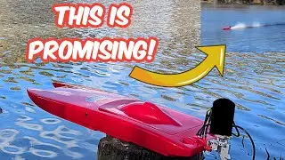 Mini Zonda Outboard with custom ride plate running nicely