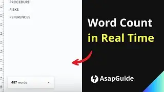 How to Add Sticky 'Word Count' to Google Docs