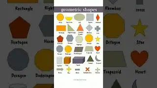 Geometric shapes name 📐 #maths #shapes #geometry #geomatric  #shapename #triangle #rectangle #square