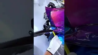 Wrapping a Brand NEW Car ! 🤯 | Chameleon Wrap! #carwrap #carwrapping #asmr #carwraps