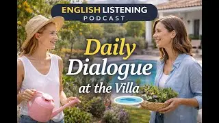 Daily English Dialogue at Home | Garden and Pool Conversation (A2&ndash;B1)