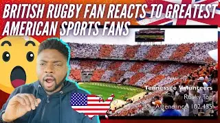 🇬🇧  BRIT Rugby Fan Reacts To The Greatest American Sports Fans! Pure PASSION!