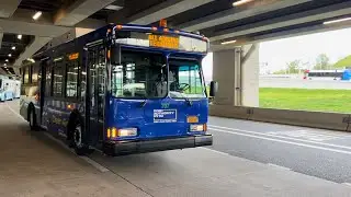 PANYNJ LGA: Orion VII Hybrid #707 Airport Free Shuttle Bus Ride Terminals B-A: (04/24/2023)