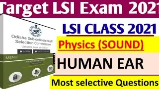 OSSS TARGET LI 2021||PHYSICS||Sound||Echo||Pitch||Frequency||Amplitude||wavelength||Human Ear||V Imp