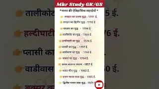 भारत 🇮🇳 का इतिहास की कुछ महत्पूर्ण question || Indian History #generalknowledge #history #lucent