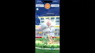 (No🗡️) Water Gun/Water Pulse Mega Slowbro Solo Raid, Clear Weather, Mega Sceptile Only